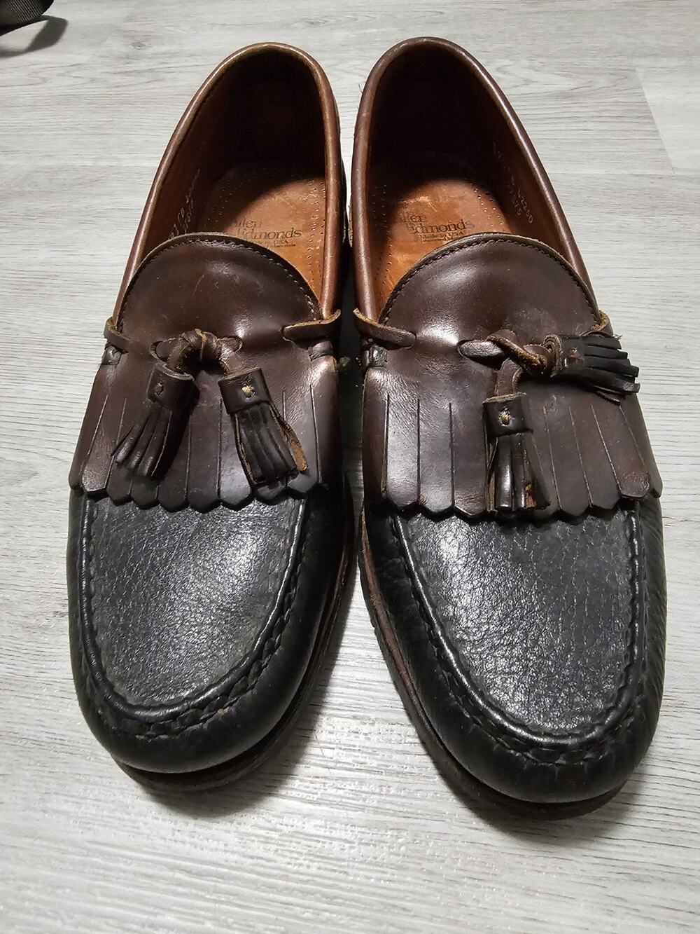 Allen Edmonds Nashua Men's Kiltie Tassel Loafers Shoes Size 9 B Leather